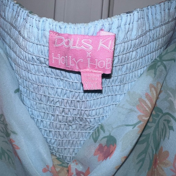 Dolls Kill x Hollie Hobby Pat A Cake Ruffle Chiffon Crop Top & skirt set NWT 🩷 - Picture 6 of 6